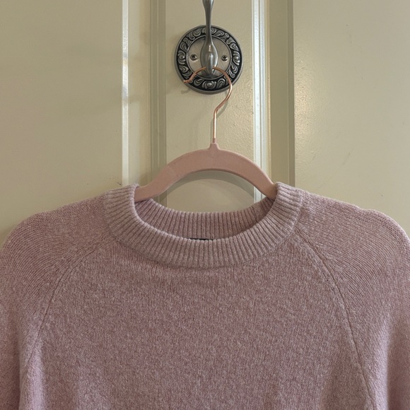 Cotton Candy Lilac Tie-Front Sweater - Picture 2 of 7